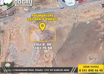 VEYSELKARANİ MAH. SATILIK İMARLI 1392 MT KARELİK ARSA